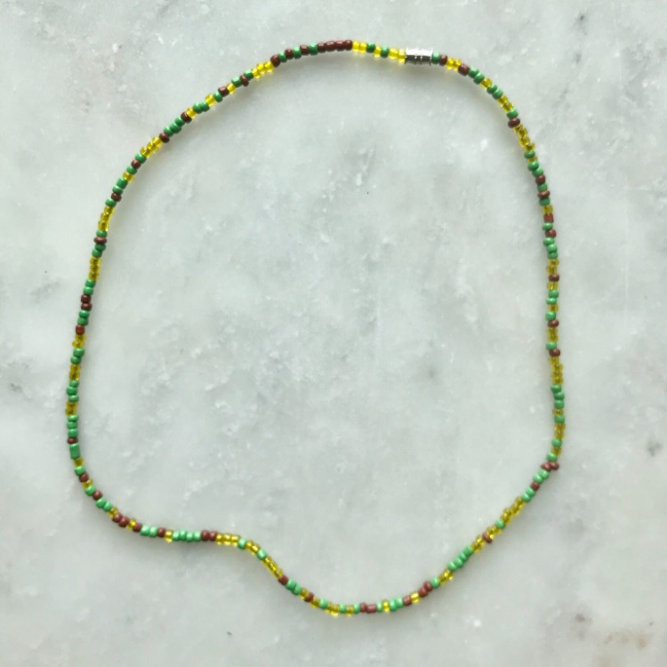 Green Hue Beaded Necklace